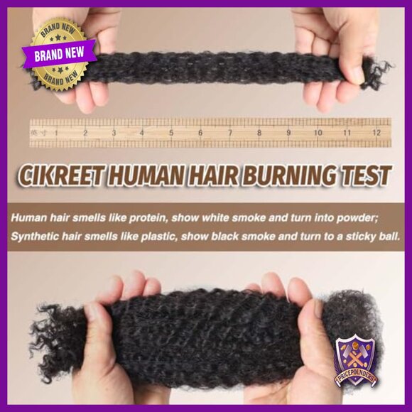 10 Inch Human Hair Extensions for Braiding Micro Locs Twist Styles main image 4
